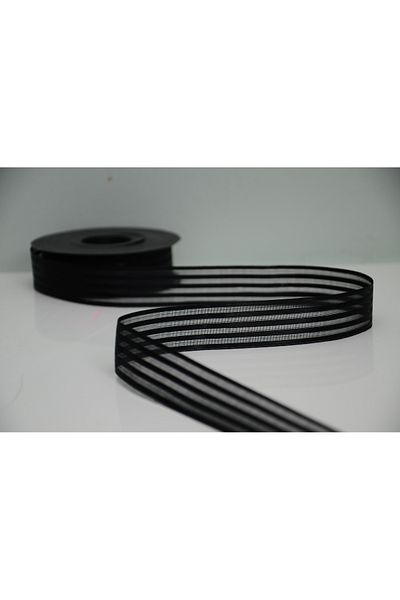 ÇINARASYADAHOME Bundle Ornament Dowry Bride 5 Meters Striped Organza Ribbon Chiffon Ribbon