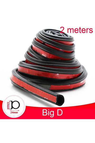 Choice 2m Big D Car Door Seal Strip 2/4/8m Auto Rubber Sealant D Type Noise Insulation Anti-Dust Soundproof