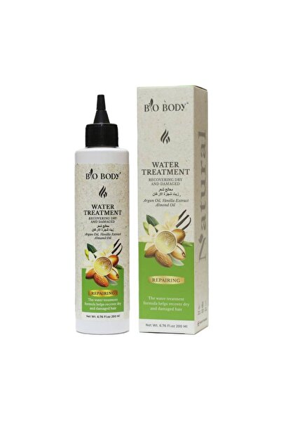 BIO body معالج الشعر بالماء بزيت الأركان ومستخلص الفانيليا وزيت اللوز 200مل