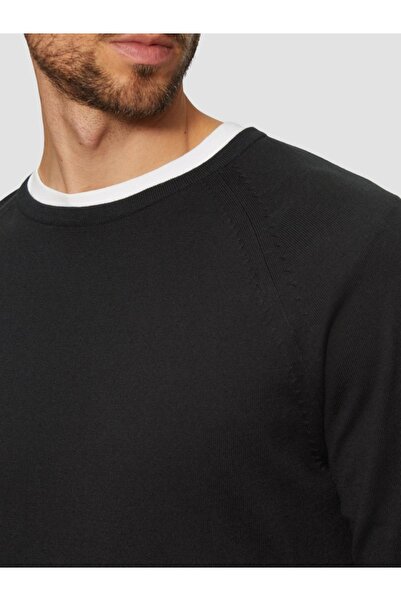 s.Oliver Men's sweater, thin, cotton, with logo,