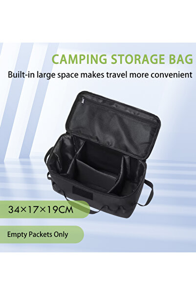 Choice حقيبة تخزين خزان الغاز للتخييم في الهواء الطلق باللون الأسود بسعة كبير...