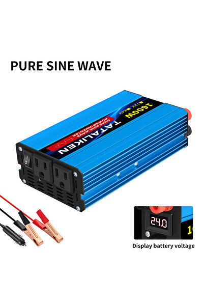 Choice محول طاقة جيبية نقية 12 فولت 24 فولت إلى 110 فولت تيار متردد 16000 واط 4000 واط 60 هرتز