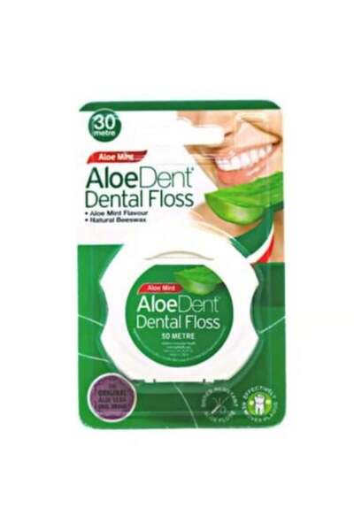 ALODENT خيط تنظيف الأسنان بنكهة النعناع والصبار، 30 متر