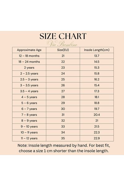 Via Bambino Girl Shoes B-100 Peal