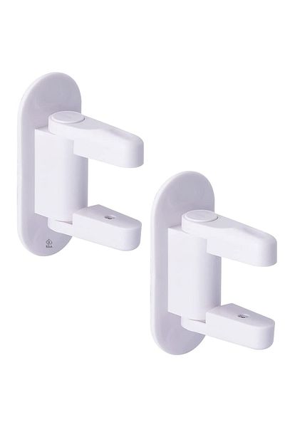 zola Set of 2 anti-opening safety locks, for doors and windows, 12x5x7 cm, white