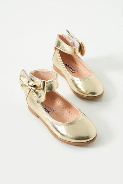 Via Bambino Girl Shoes B-550 Gold