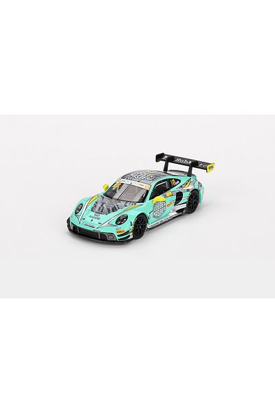 mini gt 804 بورشه 911 جي تي 3 آر # 28 HubAuto Racing 2023 FIA GT World Cup 70th Macau Grand Prix 1/64