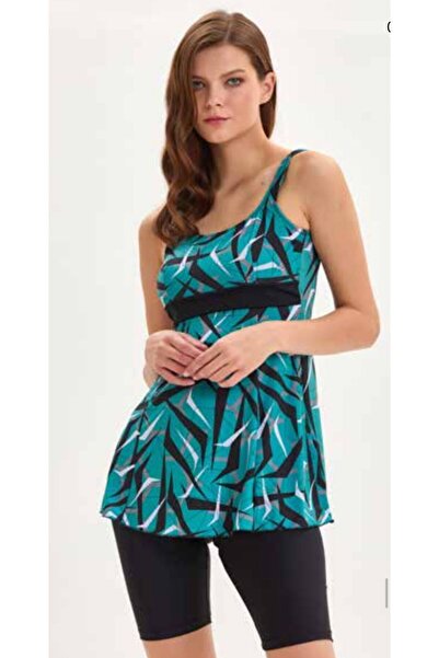 Argento TAYTLI TANKİNİ YEŞİL GEOMETRİK DESEN
