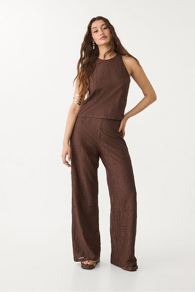 Stradivarius Embroidered Trousers Adha