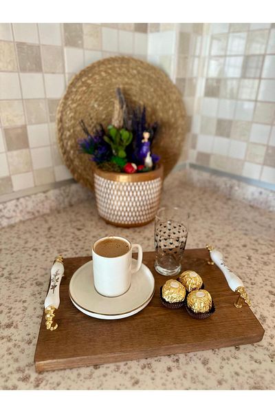 SAMMWOOD Natural Wooden Tray, Presentation Tray, Presentation Bowl