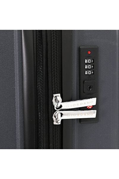 Giordano Hardshell PP Luggage Trolley Bag 20 inch Cabin Size With Double Spinner Wheels,Grey