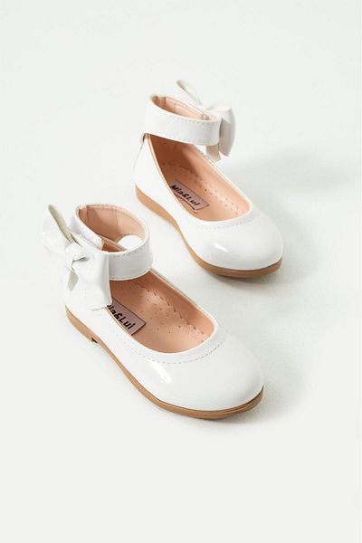 Via Bambino Girl Shoes B-550 White