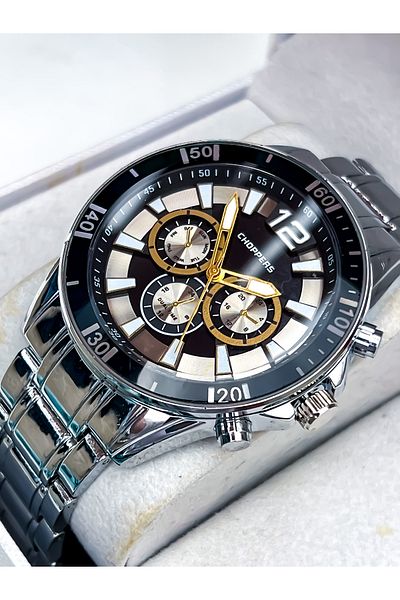 Choppers New Season Sports Model Silver Color Men's Wristwatch Bracelet with Gift Father's Day Gift