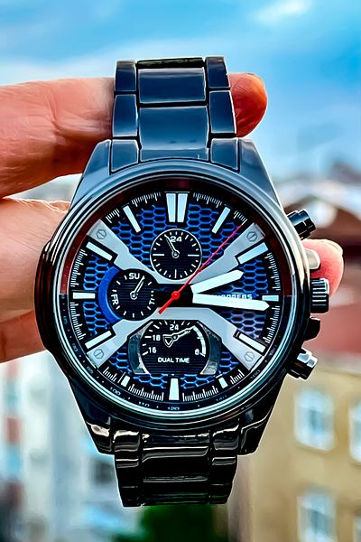 Choppers New Season Sports Model Silver Color Men's Wristwatch Bracelet with Gift Father's Day Gift