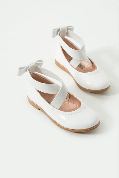 Via Bambino Girl Shoes B-300 White