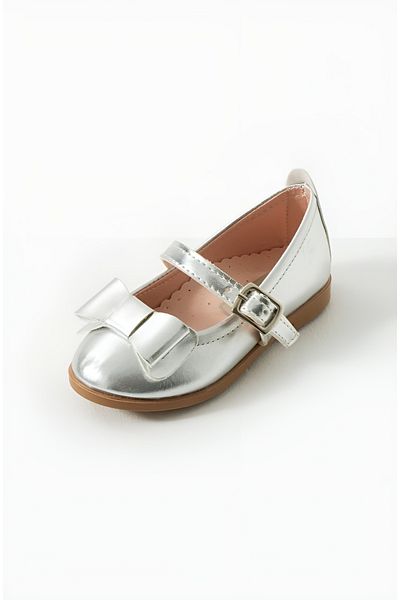 Via Bambino Girl Shoes B-190 Silver