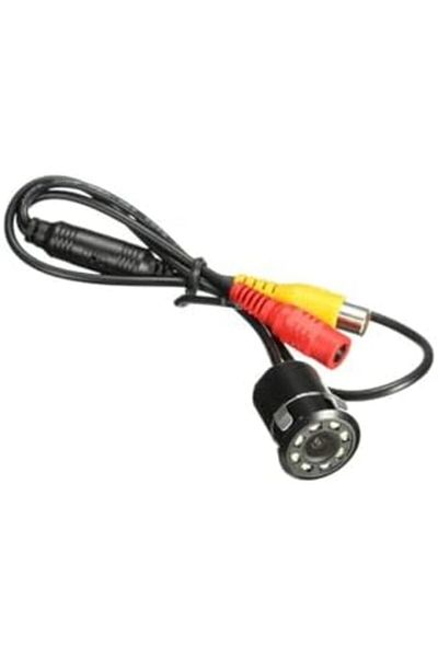 Generic HD Night Vision Car Reverse Camera with 8 LED - Waterproof Rearview Parking Camera for Safe Backing