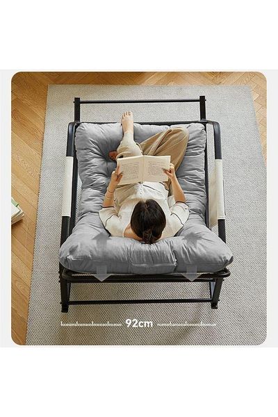 Old_Feller Double Rocker Recliner Chair with/Storage & Cushion - Indoor/Outdoor Lounge Chair for Patio/Garden
