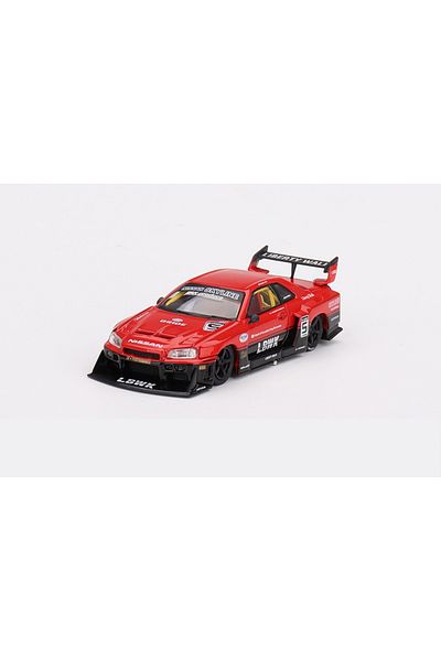 mini gt 843 Nissan Lb-Er34 Super Silhouette Skyline Red/Black 1/64