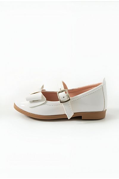 Via Bambino Girl Shoes B-190 White