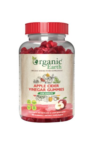 ORGANIC EARTH Apple Cider Vinegar Gummies (60 count)