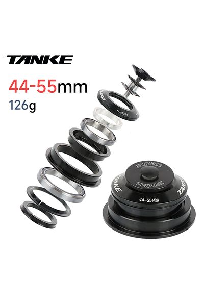 Choice 44-55mm TANKE-MTB Mountain Bike Bowl Group, Aluminum Alloy Headset,Tapered Straight Fork Bearing,44-