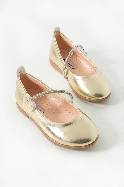 Via Bambino Girl Shoes B-111 Gold