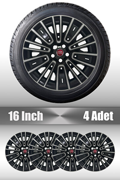 FRWY Fiat Egea Urban Uyumlu 16" Inç 4 Adet Jant Kapağı
