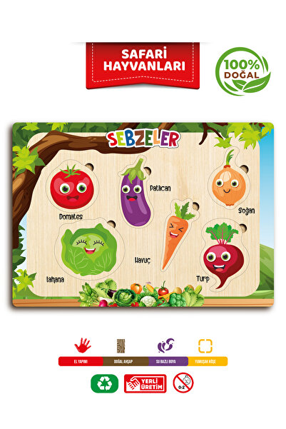 TIME TABLE التعليم التعليمي الخشبي، الخضروات اللطيفة، أنا أتعلم الخضروات