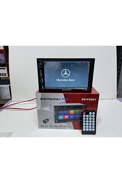 ESPADA ES-P5001 7" DABIL TEYP BLUETOOTH ÇİFT USB SD AUX AMFİ ÇIKIŞI KAMERA HE...