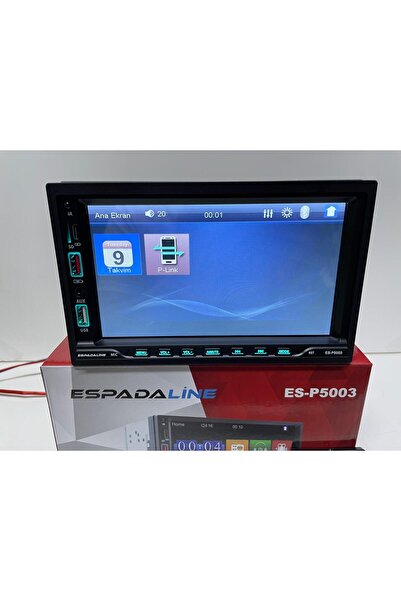 ESPADA ES-P5003 7" DABIL TEYP BLUETOOTH ÇİFT USB SD AUX TYPE-C AMFİ ÇIKIŞI KAMERA HEDİYE