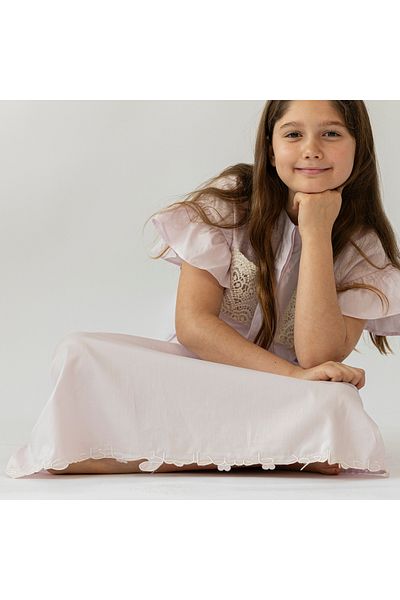 Ein Ghein kids wear Girls' dress "Ya Na'em Al Oud" with lace
