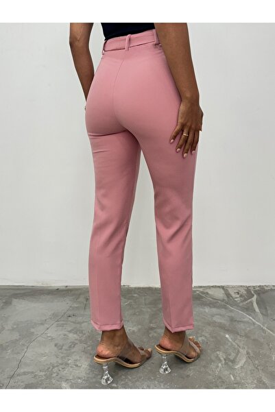 HİJABAYA Belted Ankle Trousers