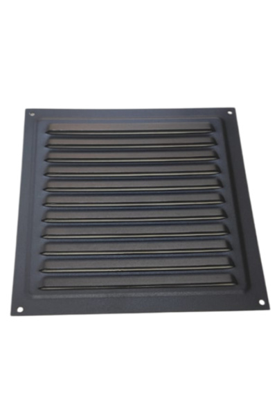 NURKAN Siyah Sabit Kanat Metal Menfez 200x200 (Siyah)