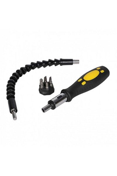 MACVI Surubelnita Snake Bit Macvi® Multifunctionala cu cap din otel carbon, ergonomica, 4 capete incluse