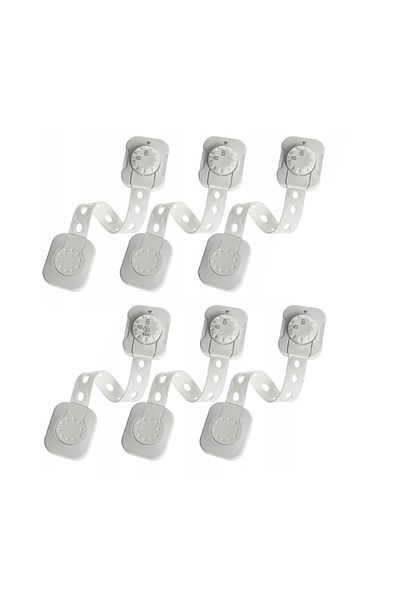 zola Fuse set, 6 pieces, adjustable, 10.5-23.3 x 3.8 x 2 cm, white