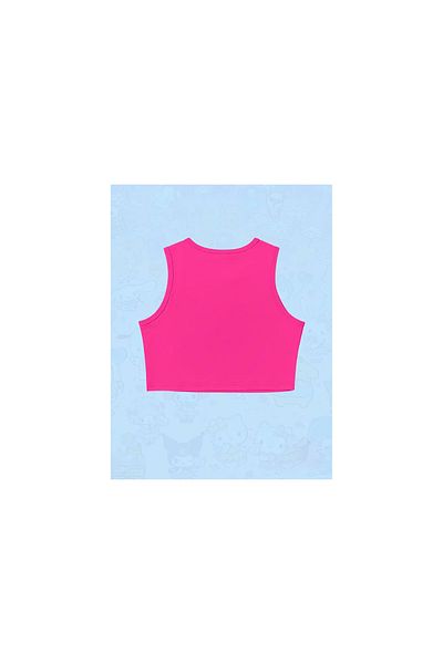 npLStore Children's Kuromi Printed Sleeveless Crop T-Shirt