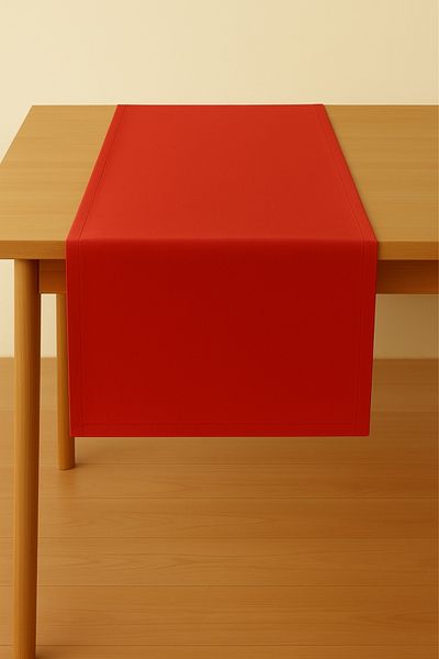 Luvora Home Luna Series Velvet Textured Rectangular Runner - Red