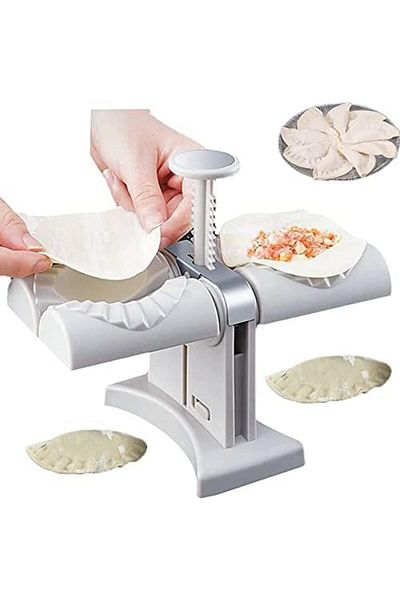 kriya Double Head Dumpling Maker Mould – Automatic Wrapper Tool for Karanji, Momos, Ravioli, Kitchen Use