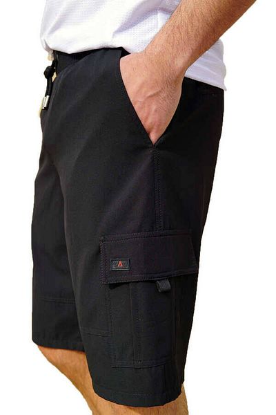 Miami Beach Μαύρο Cargo Pocket Model Water Repellent Ανδρικό σορτς μαγιό 001