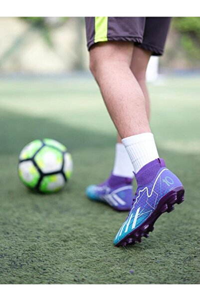Premier Lig Çoraplı Krampon Çim Ve Halı Saha Futbol Ayakkabısı Yetişkin Ayakkabı