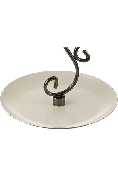 ALSAIF 3-tier Candy Holder, Black/white, Plastic, Round
