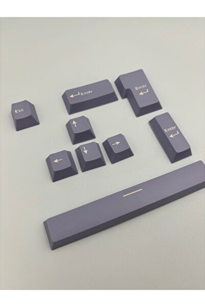 silabor 9 Tuş Keycaps PBT Tuş Takımı Mekanik Klavye Oyuncu Klavyesi Klavye Ak...