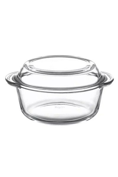Paşabahçe 59023 Pyrex Round Pot with Lid 1450 Cc