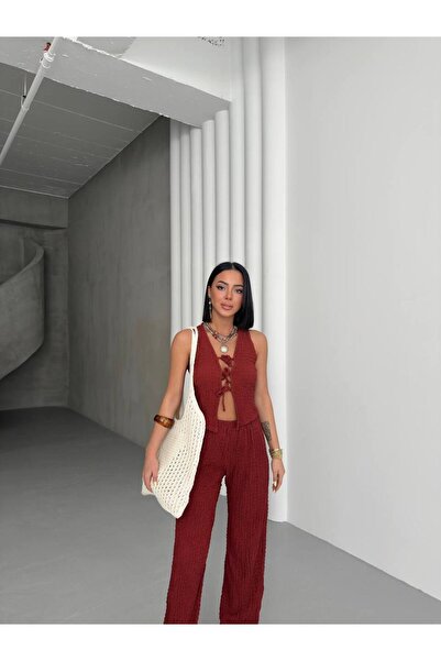 QUTTA Women's Brick Front Tie Double Suit