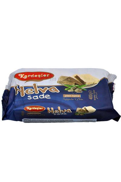 Kardeşler Şekerleme Plain Tahini Halva - Brothers 400 g X 3 Pieces