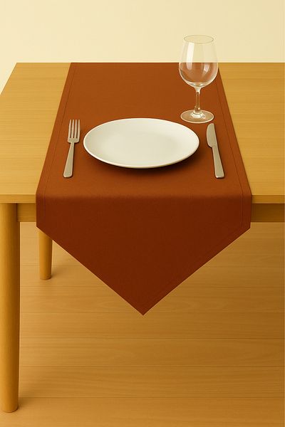 Luvora Home Luna Series Velvet Textured Triangle Runner - Tile