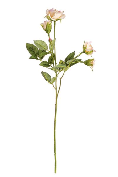 Bizzotto Trandafir Artificial 4 Flori Roz Pudrat 39h