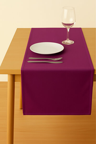 Luvora Home Σειρά Luna Μεταξωτός Υφασμάτινος Ορθογώνιος Δρομέας - Βύσσινο