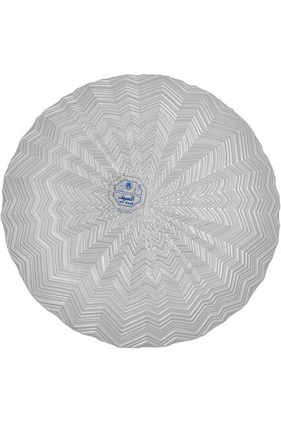 ALSAIF Flat Serving Dish, Small, Golden, Acrylic, By Al-saif